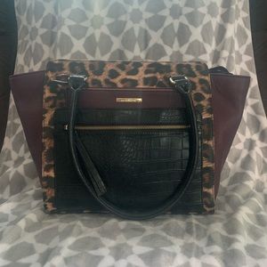 Large leopard bag